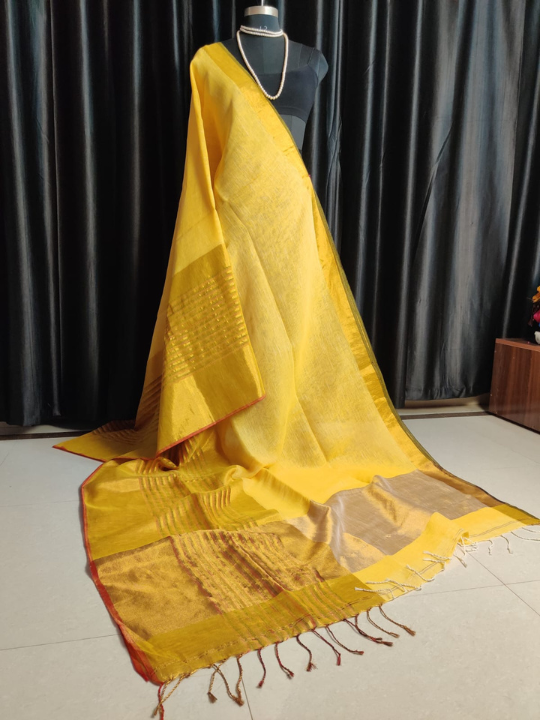Linen Saree
